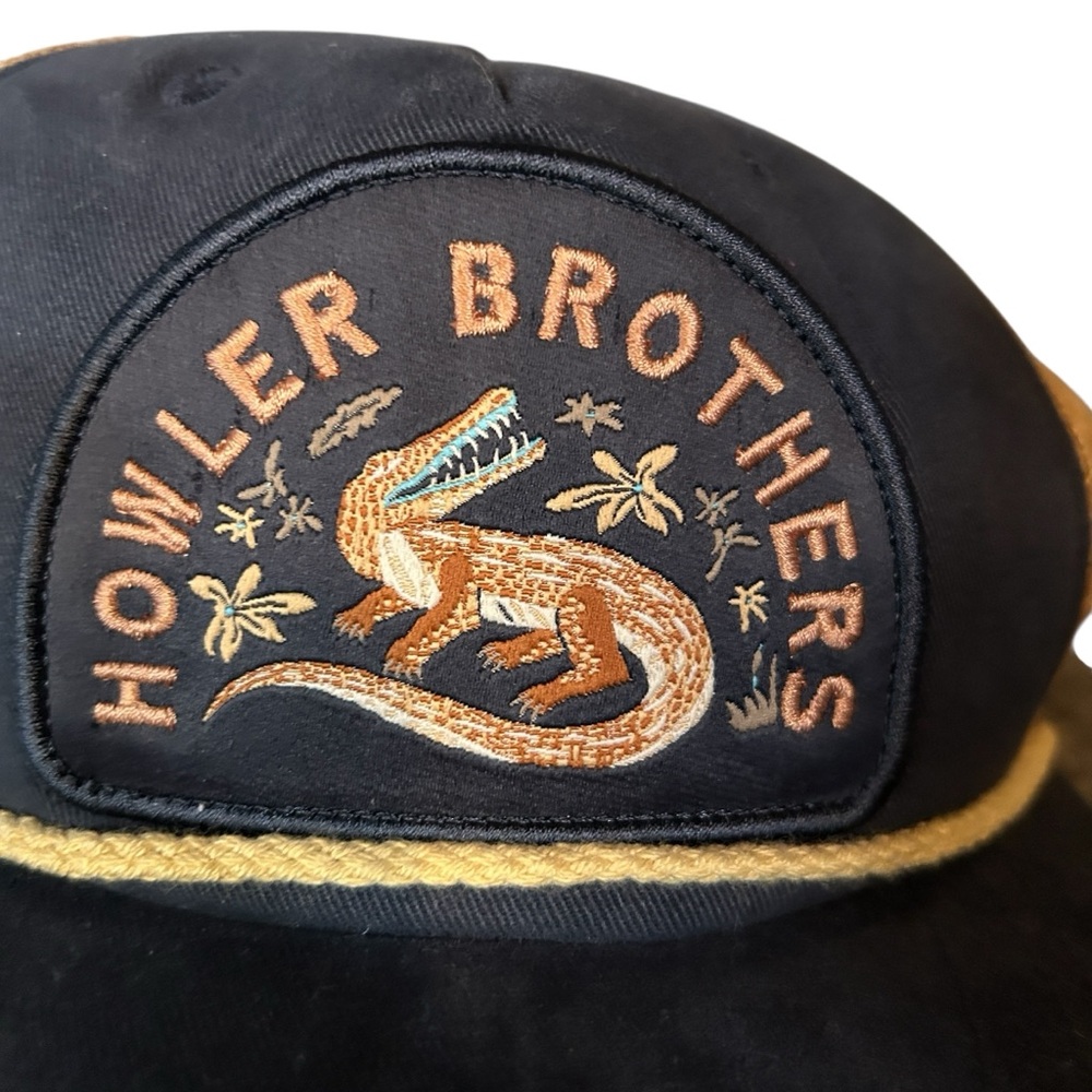 Howler Brothers Navy and Gold Embroidered Hat